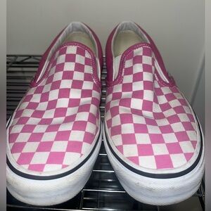 Van’s, Pink Checker, Size 9